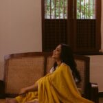 Srinda Instagram - Summer afternoon with @srindaa 🍂 . Wearing the softest saree from @the_urban_doe Hair and make up by @zara___makeover