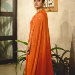 Surabhi Lakshmi Instagram - The joy of dressing classy is an art. Wearing beautiful Anarkali suit from : @labeljasminbasheer Styling: @rashmimuraleedharan Hair&makeup: @amal_ajithkumar Photography: @merin__georg Aluva,cochin