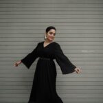 Surabhi Lakshmi Instagram - 🧿🖤🩶🖤 💄@amal_ajithkumar 📸@sameeh_photography 👗@berra_women ❤️ @aju_popz______ Kozhikode, Kerala, India