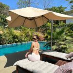 Tridha Choudhury Instagram - The villa vibe @ukiyostays 💙 #travelwithtridha #ukiyostays #villavibes #luxuryvillas #luxurystay
