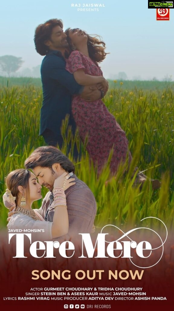 Tridha Choudhury Instagram - The ultimate story of Harmony and Love.. 🌻#TereMere Full Song Out Now! 🌻 Tag a person who will love this song 🌻🌻🌻 @javedmohsin_official @guruchoudhary @mohsinshaikhmusic @javedmzk @stebinben @aseeskaurmusic @therashmivirag @adityadevmusic @ashishforfilms @raj.jaiswals @drjrecords @idevsharma 🌻 #StebinBen #Aseeskaur #song #outnow #hindisong #lovesongs #newsongs #newsongalert #weddingseason2023 #weddingseasonbegins