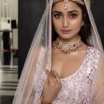 Tridha Choudhury Instagram - This isn’t a summer thing with a beginning and an end … it is forever ♾️ Captured by @girishmason 🪬 Wearing @reynutaandon ♾️ #bridesofinstagram #bridesofindia #bridalcouture #bridalfashion