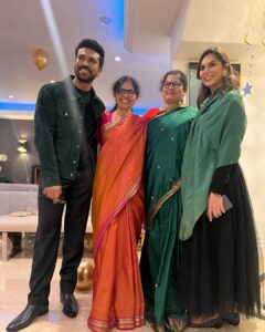 Upasana Kamineni Instagram - This one is special ❤️ 
Soooo thankful & grateful for everything.
My faith in the @thesecret365 has become stronger. 
Manifest with a pure heart, clear goal and wish well for all. 
Valli pinni & Rama Amma the strongest force behind the scenes, we admire u sooo much ❤️ 

 @vanityfair party - wearing:

 @falgunishanepeacockindia 
@binagoenkaofficial 
@sandysartistry - hmu 
Last few images by @arifminhaz
