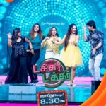 Aashika Padukone Instagram - வேற மா(றி)ரி Team...!!!😉🔥💯 Takkar Takkar | Every Sunday at 8.30pm. #TakkarTakkar #RjVijay #Farina #Maari #ZeeTamil