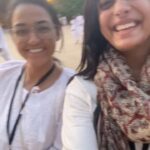 Abhirami Venkatachalam Instagram - What an amazing day right @nutritionist.harika 🤍🤍🤍 #hatayoga #21days #isha #savesoil #adiyogi #love #peace #happy #vibes #abhiramivenkatachalam #ammu #kannamma #instagood #instareels #insta #instagram #tamilcinema Adiyogi