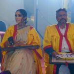 Abhirami Venkatachalam Instagram - Finally a perfect post with amma and my honorary doctorate in Bharatanatyam 💛 thanks a ton to @j_o_h_n_a_m_a_l_a_n , just the word thanks doesn’t equal to your support and the recognition that you gave and got me sir , my heartfelt gratitude to you brother from another mother 🙏🏼 and thanks a ton to @indian_media_works for everything... #saree #best #day #memories #with #amma #doctorate #dance #love #life #happy #vibes #positivevibes #abhiramivenkatachalam #ammu #yourstruly #kannamma #insta #instagram #instagood #instalife #instalike #chennai #tamilcinema