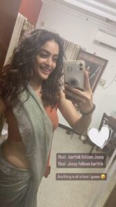 Abhirami Venkatachalam Instagram - Love♥️
#love #life #unconditional #abhiramivenkatachalam #av #kanmani 
PS- story will be written soon ✨