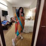 Adah Sharma Instagram - Kasa vatla ? काष्टा साडी and नथ and sneakers? ही माझी आजीची (my paatis,grandmother) साडी आहे  . Toh we got ready and Asira said sneakers ke saath karte hai kashta saree! But I had black sneakers so I stole Tanya ka cooler looking sneakers .thank u Tanya ❤️ tab pata nahi tha tha we had to walk through 1 km of very sticky keechad. It was a special variety of keechad ,pair 2 second ke liye rakh lo toh jamm jaata hai ! Socho if i wore chappals and went toh trekking kaise karte 👀 I wanted to make this a reel but I have to finish script Aaj raat tak .toh Swipe kar lo , reel samajh ke 🫀❤️ 😁 #100YearsOfAdahSharma #AdahSharma P.S. how to make Adah Sharma fall in love with you.Ask her out o a channa date (channa WITHOUT onion, garlic, garam masala 😬 and extra pakaa hua so it's soft)