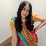 Adah Sharma Instagram - Kasa vatla ? काष्टा साडी and नथ and sneakers? ही माझी आजीची (my paatis,grandmother) साडी आहे  . Toh we got ready and Asira said sneakers ke saath karte hai kashta saree! But I had black sneakers so I stole Tanya ka cooler looking sneakers .thank u Tanya ❤️ tab pata nahi tha tha we had to walk through 1 km of very sticky keechad. It was a special variety of keechad ,pair 2 second ke liye rakh lo toh jamm jaata hai ! Socho if i wore chappals and went toh trekking kaise karte 👀 I wanted to make this a reel but I have to finish script Aaj raat tak .toh Swipe kar lo , reel samajh ke 🫀❤️ 😁 #100YearsOfAdahSharma #AdahSharma P.S. how to make Adah Sharma fall in love with you.Ask her out o a channa date (channa WITHOUT onion, garlic, garam masala 😬 and extra pakaa hua so it's soft)