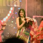 Adah Sharma Instagram - Will you be my dance partner ? SWIPE to see if you fit criteria 🐾 . @pankhidabilaspur Styled by @manisha_khandwal_kore Outfit by @mannslegacy Jewelry by @anupa_tulsi_jewellers Hair @snehal_uk Makeup @adah_ki_radha Pics on stage @mypix_lshots Bilaspur, Chhattisgarh