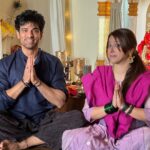Addite Shirwaikar Malik Instagram - Happy Ganesh Chaturthi ❤️love and peace to everybody 🙏 - mohit aditi ekbir #ganeshchaturthi #love #peace