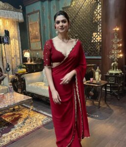 Aditi Gautam Instagram - Say hello to Sandhya! Watch #athidhi on @disneyplushstel @disneyplushotstar streaming now! Don’t forget to swipe till the end for some bts! Last one is the best!
.
.
.
.
.
.
.
.
.
#saree #redsaree #sareelover #bts #picoftheday #sareeindia #sareefashion #grwm #explore #teluguactress #athidhionhotstar