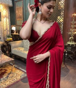 Aditi Gautam Instagram - Say hello to Sandhya! Watch #athidhi on @disneyplushstel @disneyplushotstar streaming now! Don’t forget to swipe till the end for some bts! Last one is the best!
.
.
.
.
.
.
.
.
.
#saree #redsaree #sareelover #bts #picoftheday #sareeindia #sareefashion #grwm #explore #teluguactress #athidhionhotstar