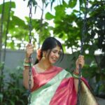 Aditi Prabhudeva Instagram - ಎಲ್ಲರಿಗೂ ಯುಗಾದಿ ಹಬ್ಬದ ಶುಭಾಶಯಗಳು ❤️ Bought This Cute Saree from @bschannabasappaandsons @vivekbankapur thanks for introducing this beautiful Art Silk Saree 🤩