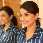 Aditi Sharma Instagram - Life is like a mirror, we get the best results when we smile🌝 wednesdayvibes 🌈💙