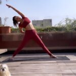 Aisha Sharma Instagram - Yoga is a metaphor for life.You have to take it really slowly , you can’t rush . You can’t skip to the next position. You just have to breathe and let go ~ Madonna . To beautiful yoga mornings with @joanna.michelle.11 , to breathing and letting go 🙂❣️#yoga #flow #breathe #reels #reelitfeelit