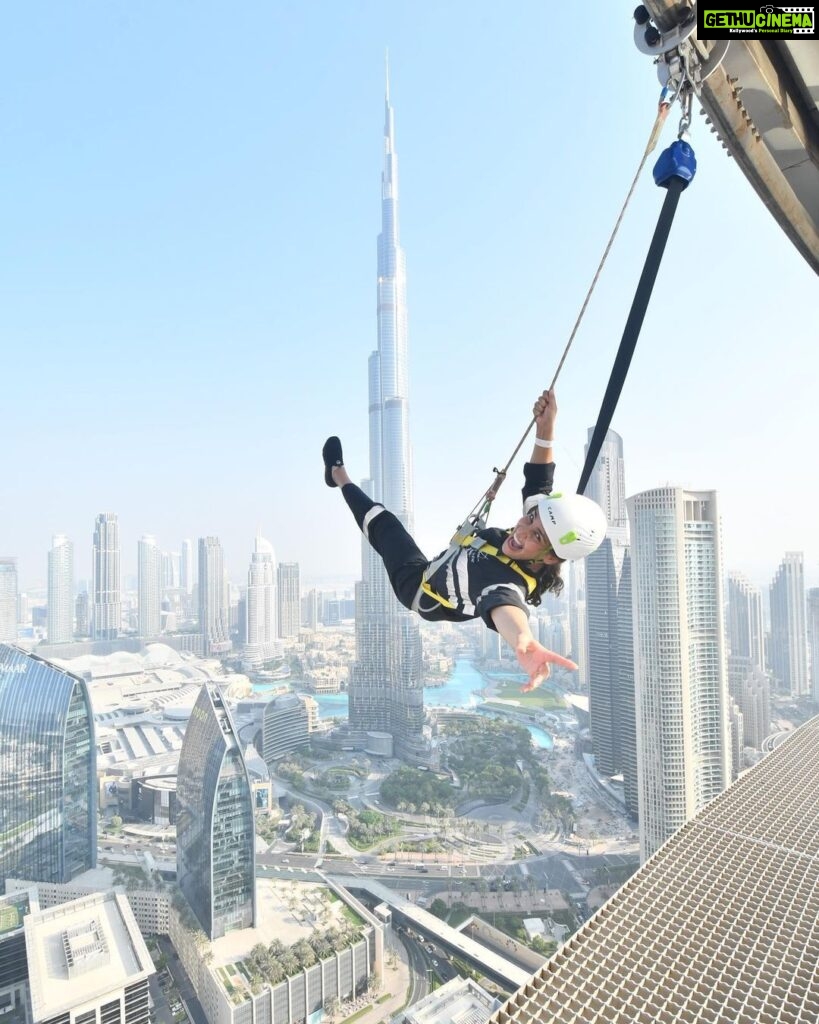 Aisha Sharma Instagram - Living on the edge is risky but there’s no fun living on the ground. Exhilarating experience with my fav human @nehasharmaofficial #dubai #adventure #lifeontheedge #travel #aishatravels #travelgram #sharmasisters #travelgoals #dubai Sky Views Observatory