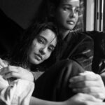 Aisha Sharma Instagram - An afternoon together ————— 🖤🤍🖤🤍 📸 - @mikedesir #siblings #sharmasisters #blacknwhite #photograph