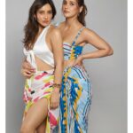 Aisha Sharma Instagram - I'm putting on my Sunday best. @nehasharmaofficial @fhmindia Editor: @nitin.ax Fashion editor and stylist: @suchita_tish Asst. : @mehaknirh Photographer : @trishasarang Makeup: @priyankachourasia342 Hair: @tinamukharjee_official Shoot designed and managed by:@suchita_tish PR Agency : @hypenq_pr Look 1: Neha’s outfit:-@ranbirmukherjeeofficial Bracelet:-@swarovski Earpiece:-@anaquajewels Aisha’s outfit:-@babitamalkani Look 2 : Neha and Aisha Swimwear :-@aartivijaygupta Neha’s blazer:-@maisonnikhilkohle Aisha’s blazer:-@ranbirmukherjeeofficial Jewelery:-@gaiatreelabel Look 3 : Corset:-@niveditasaboocouture Pants:-@freakinsindia Heels:-@tiesta.shoes Jewellery:-@anaquajewels Look 4 : @hummelindia