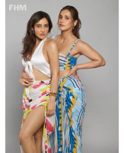 Aisha Sharma Instagram - I'm putting on my Sunday best.

@nehasharmaofficial @fhmindia 

Editor: @nitin.ax
Fashion editor and stylist: @suchita_tish
Asst. : @mehaknirh
Photographer : @trishasarang
Makeup: @priyankachourasia342
Hair: @tinamukharjee_official
Shoot designed and managed by:@suchita_tish
PR Agency : @hypenq_pr 

Look 1: 
Neha’s outfit:-@ranbirmukherjeeofficial
Bracelet:-@swarovski
Earpiece:-@anaquajewels
Aisha’s outfit:-@babitamalkani 

Look 2 : 
Neha and Aisha Swimwear :-@aartivijaygupta
Neha’s blazer:-@maisonnikhilkohle
Aisha’s blazer:-@ranbirmukherjeeofficial
Jewelery:-@gaiatreelabel

Look 3 : 
Corset:-@niveditasaboocouture
Pants:-@freakinsindia
Heels:-@tiesta.shoes
Jewellery:-@anaquajewels

 Look 4 : @hummelindia
