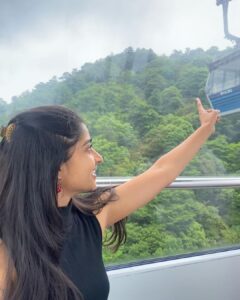 Aishani Shetty Instagram - Breathtaking! 🚠