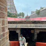 Aishwarya R. Dhanush Instagram - When you are blessed to see god while being showered by rain…your day can’t be better #templevibes🙏 #feelingblessed😇