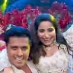 Aishwarya Sharma Bhatt Instagram - When Neil & Aishwarya turn the Bigg Boss stage into their own dance floor, you know things are about to get LIT. This is just their entry performance. Can’t wait to see what else #Newarya has in store for us. #NeiWarya #BiggBossDanceFloor #NeiwaryaMagic #NextStopDay1 @colors @officialjiocinema