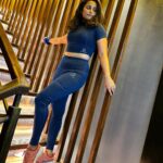 Aishwarya Sharma Bhatt Instagram - Unstoppable 💙 Wearing @irorun_active Styled by @styling.your.soul #aishwaryasharma #workhard #dontstop #getfit #beyourself #unstoppable #kuchtohlogkahenge