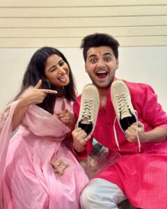 Aishwarya Sharma Bhatt Instagram - Happy Rakshabandhan ❤️🤗🙏🏻

#aishwaryasharma #vihanverma #sharmaverma #bhaibehen #rakshabandhan #rakshabandhan2023
