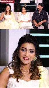 Akshara Reddy Instagram - Behindwoods family interview.. 
Makeup  @najilasyed_mua
Hair  @priyazdreammakeover 
Accessories: @fineshinejewels
Designer @_.rubeenavogueofficial._ 
@rubyafroz80