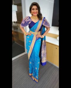 Akshara Reddy Instagram - Mua: @contourbynaveena 
Hair: @paviartistry_
Designer: @one_stitch_designs 
Jewellery: @fineshinejewels