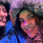 Amrutha Iyengar Instagram - Cheers to the best dayy♥️🌎 @divyaspandana 🫶🏻 Winter Wonderland