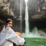 Ananya Agarwal Instagram – brb, chasing waterfalls🌈 Devkund Waterfall, Bhira