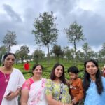 Anjali Rao Instagram - Family 💜 Vythiri Wayanad Resort വൈത്തിരി