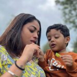Anjali Rao Instagram - Family 💜 Vythiri Wayanad Resort വൈത്തിരി