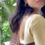 Anjali Rao Instagram - Thank you for this beautiful saree @amora.therealelegance #reels #trendingreels #viral #video #song #dance #nature #saree #fashion #fashionblogger #explore Kochi, India