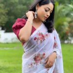 Anjali Rao Instagram - Thank you for sending this attire and ear rings ❤️ Saree : @amora.therealelegance Ear rings : @titli_collections And Thank you for clicking good pics buddy @arungraghavan 😁 #postoftheday #picoftheday #instagood #instagram #instapic #saree #fashionstyle #fashionblogger #viral #viralpost