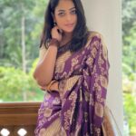 Anjali Rao Instagram - Thank you for this beautiful saree @amora.therealelegance ❤️ PC : @arungraghavan Thank you for the clicks ✌️ #saree #fashion #fashionblogger #style #trending #viral #explore #expressions #postoftheday #post #shotoniphone #photooftheday #instagood #instagram