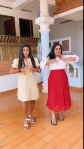 Anju Aravind Instagram - Sudhamani & Aparna in real life❤