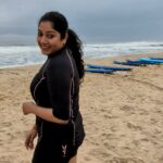 Anumol Instagram - Making waves and riding high in Varkala! 🌊 Thanks to the incredible team at Ruasta Surfing School @rua_sta and Moon waves surf school @moon_waves_surf_school for helping me catch my first successful surf! 🤙 #SurfingSuccess #VarkalaVibes #RidingTheWave #SurfingAdventures #SurfSchoolFun #SurfingBeginner #SurfingGoals #SurfingCommunity #SurfingLife #SurfingMemories #OceanLove #BeachLife #SurfingPassion #SurfingExperience #SurfingJourney #InstaSurf