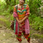 Anumol Instagram - My next look from @145east ’s Onam look book... 🌼🌈 I know the trend leans toward Kerala Kasavu sarees for Onam these days, but I remember when colorful dresses were all the rage, at least for me, about 5-6 years ago! 💃 Here's another stunning multicoloured set from @145east , The entire set comes with a tunic, dhoti pants and a dupatta made out of different gamchas all coming together that makes it look like a piece that you’ll not see anywhere else and it's super comfy too. Don't forget to use my code ANUMOL15 for a 15% discount on this dress. 🛍️✨ @pranavcsubash_photography click #OnamLook #ColorfulOnam #145EastFashion #ComfyStyle #DiscountCode #ANUMOL15 #Anumol #Anuyathra #gamcha Rayiranellur,Naduvattam
