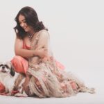 Anupama Gowda Instagram - I promise it was my photoshoot but ended up having his pictures more 😅 #meandmyshadow Outfit: @kalasthreebytejaswinikranthi Styling: @tejukranthi Assisted by: @khushi_jagadisha Jewellery: @sunrisesilversmiths PC: @raghavstudios Bangalore, India