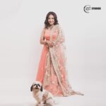 Anupama Gowda Instagram - I promise it was my photoshoot but ended up having his pictures more 😅 #meandmyshadow Outfit: @kalasthreebytejaswinikranthi Styling: @tejukranthi Assisted by: @khushi_jagadisha Jewellery: @sunrisesilversmiths PC: @raghavstudios Bangalore, India