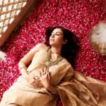 Anusmriti Sarkar Instagram - Sometimes it’s ok to feel lost in your own world ✨🧿🧿 Brand- @aashirwad.jewels 📸 @pradhumna.sharma @ravipahujaphotography54 Style - @stylethesapien MUA- @itoria_makeup_hairdesigns Outfit- @ashfaqueahmaddesignstudio #jewellery #picoftheday #shooting #weekend #friday #picture #as #anusmriti #anusmritisarkar #rose #petals