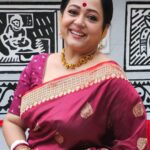 Aparajita Auddy Instagram - আজ প্রথমা। আগমনীর আগাম শুভেচ্ছা। শাড়ি সৌজন্যে সন্ধ্যা রাগ।