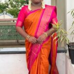 Aranthangi Nisha Instagram - Beautiful saree very comfortable Thank u so much sister @shainbyshailuravi