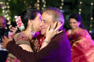 Archana Shastry Instagram - Such an adorable picture of my father smiling like a child ..... it was my sangeeth celebrations 2019 ❤️#amomenttocapture