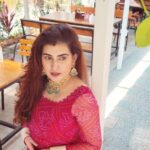 Archana Shastry Instagram - Location @belpostothecafe Styling @reshma_stylist Dress @kadhambari_studio Jewellery @hyderabadijewellery