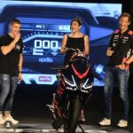 Archana Vijaya Instagram - As you can see I’m very serious about my job !! 😜😄 Super fun evening launching the sexy @apriliaindia RS457 sports bike in India ahead of the very first MotoGP in India ! A very proud moment for the entire Piaggio team ! 👏🏼👏🏼👏🏼 Thank you @toastevents_in for a great show ! As usual ! 😄😄