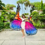 Ashi Singh Instagram - Bringing carnival magic with butterfly wings! 🦋✨ #FlutteringFiesta #WingsOfFun #AshiSingh